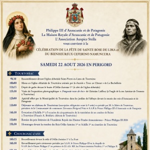 Fête de Sainte Rose de lima 2026